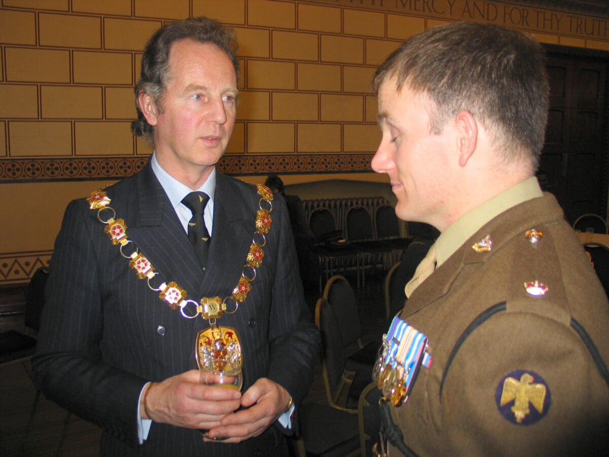 Northampton parade for the Royal Anglian Regiment.