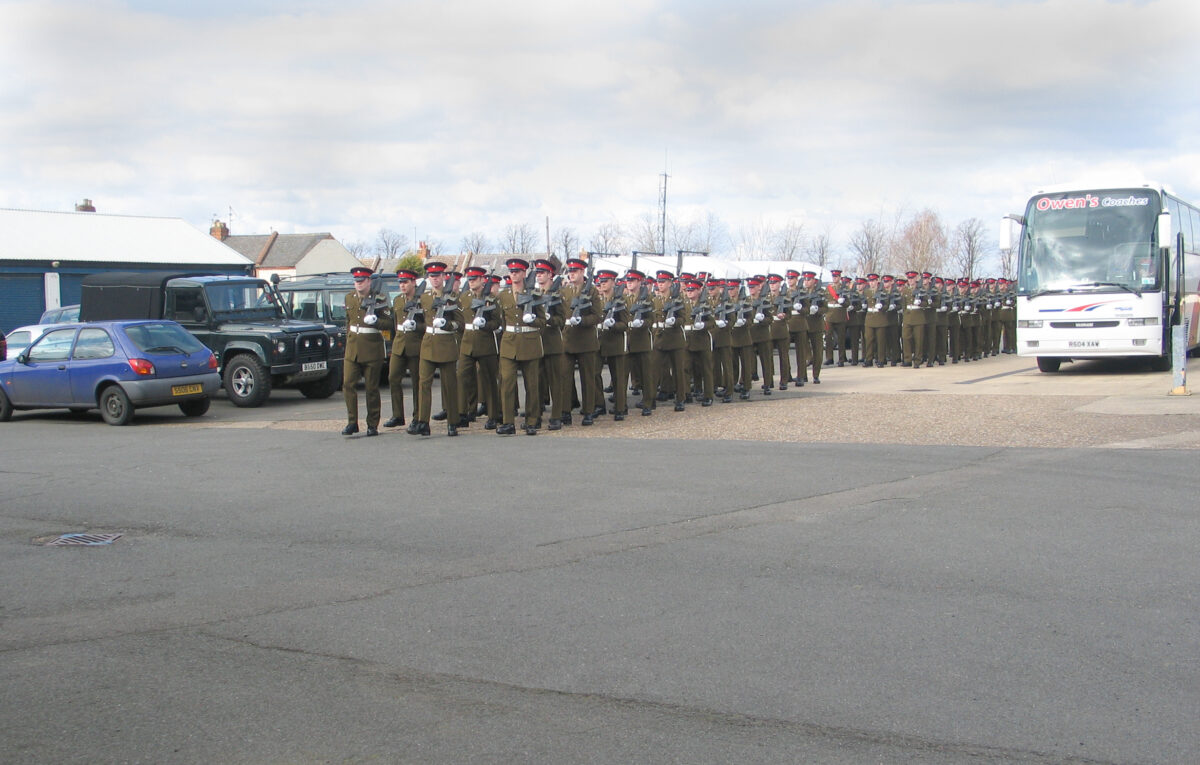 Northampton parade for the 2nd Battalion, Royal Anglian Regiment in 2009.