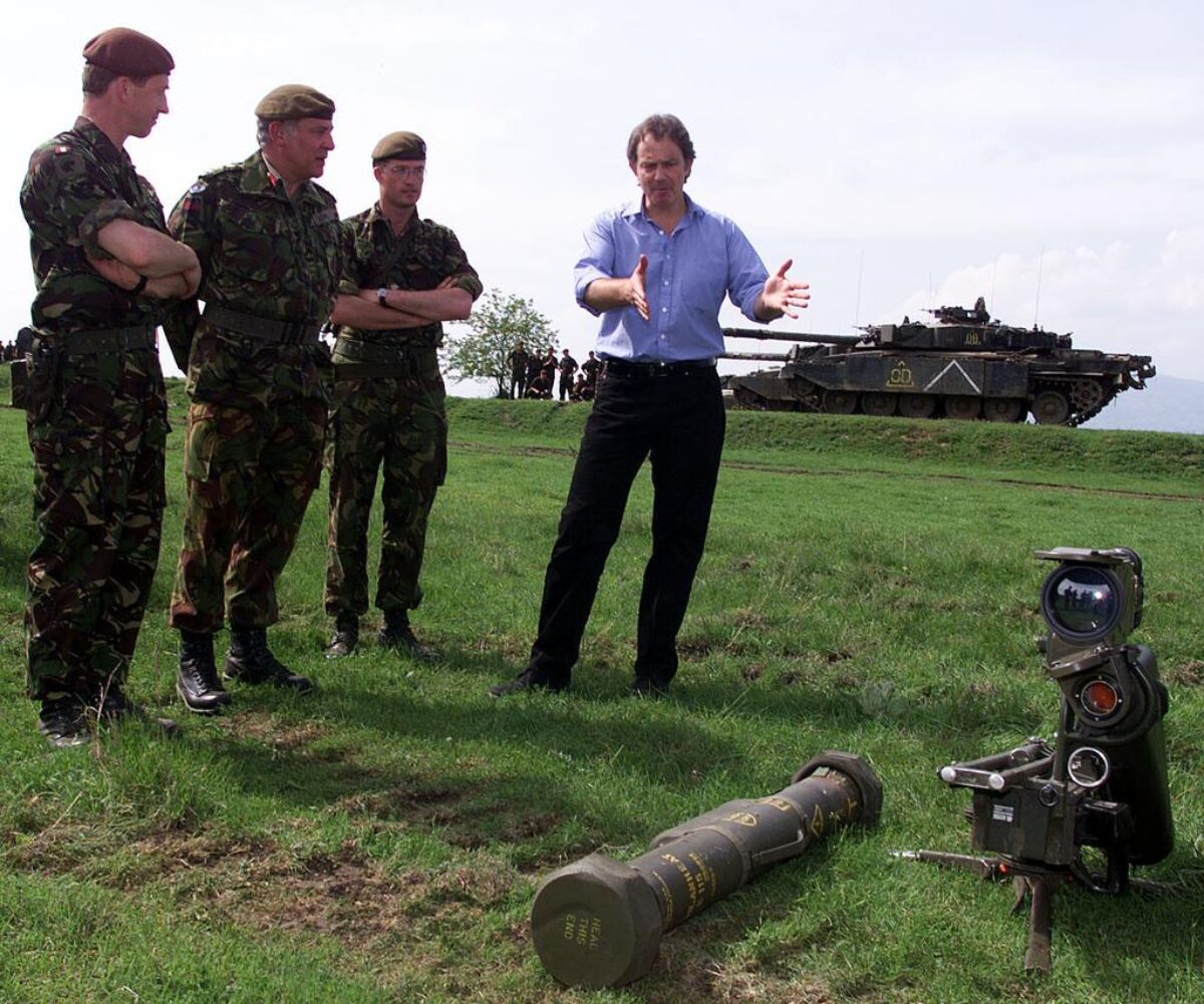 1st Battalion, Royal Anglian Regiment deployed to Kosovo in 1999 with Tony Blair