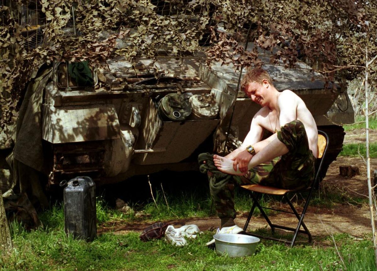 1st Battalion, Royal Anglian Regiment deployed to Kosovo in 1999.