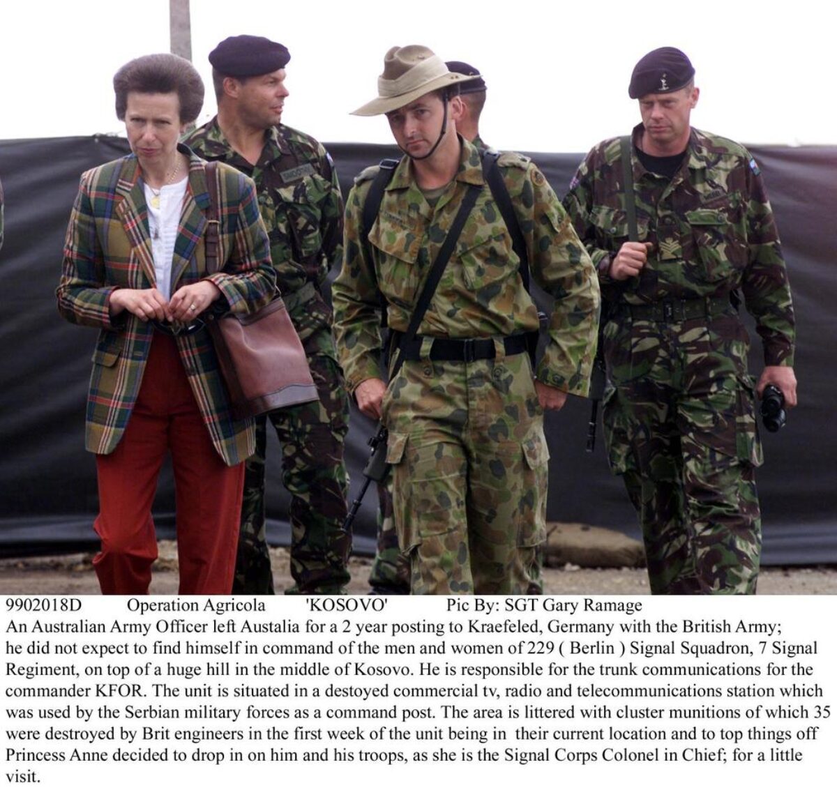 1st Battalion, Royal Anglian Regiment deployed to Kosovo in 1999