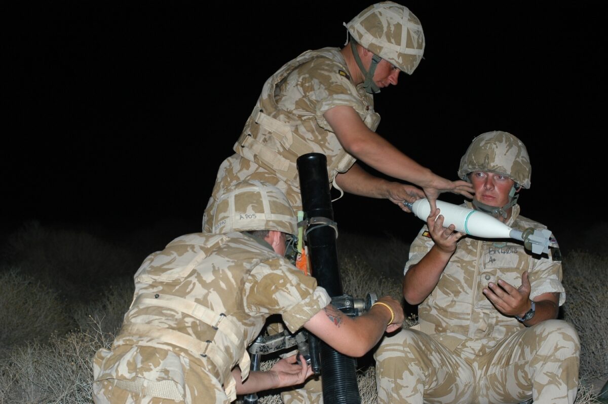 Operation TELIC 6 in 2005. A Company 1st Battalion, Royal Anglian Regiment. 