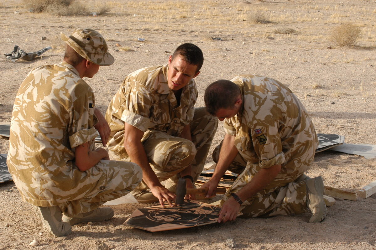 Operation TELIC 6 in 2005. A Company 1st Battalion, Royal Anglian Regiment. 