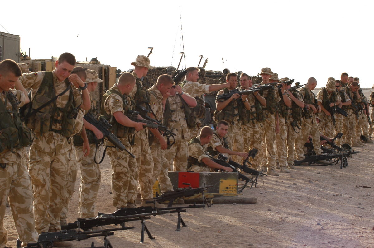 Operation TELIC 6 in 2005. A Company 1st Battalion, Royal Anglian Regiment. 