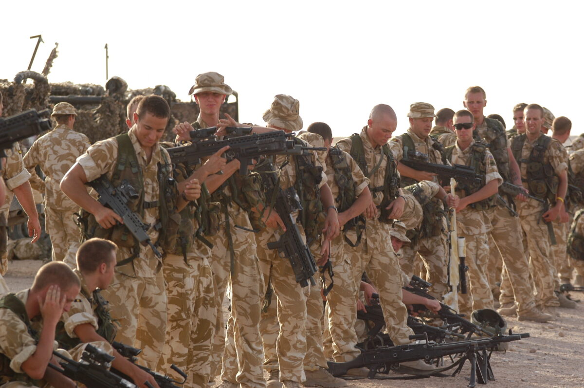 Operation TELIC 6 in 2005. A Company 1st Battalion, Royal Anglian Regiment. 