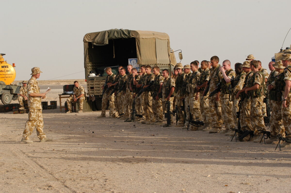 Operation TELIC 6 in 2005. A Company 1st Battalion, Royal Anglian Regiment. 