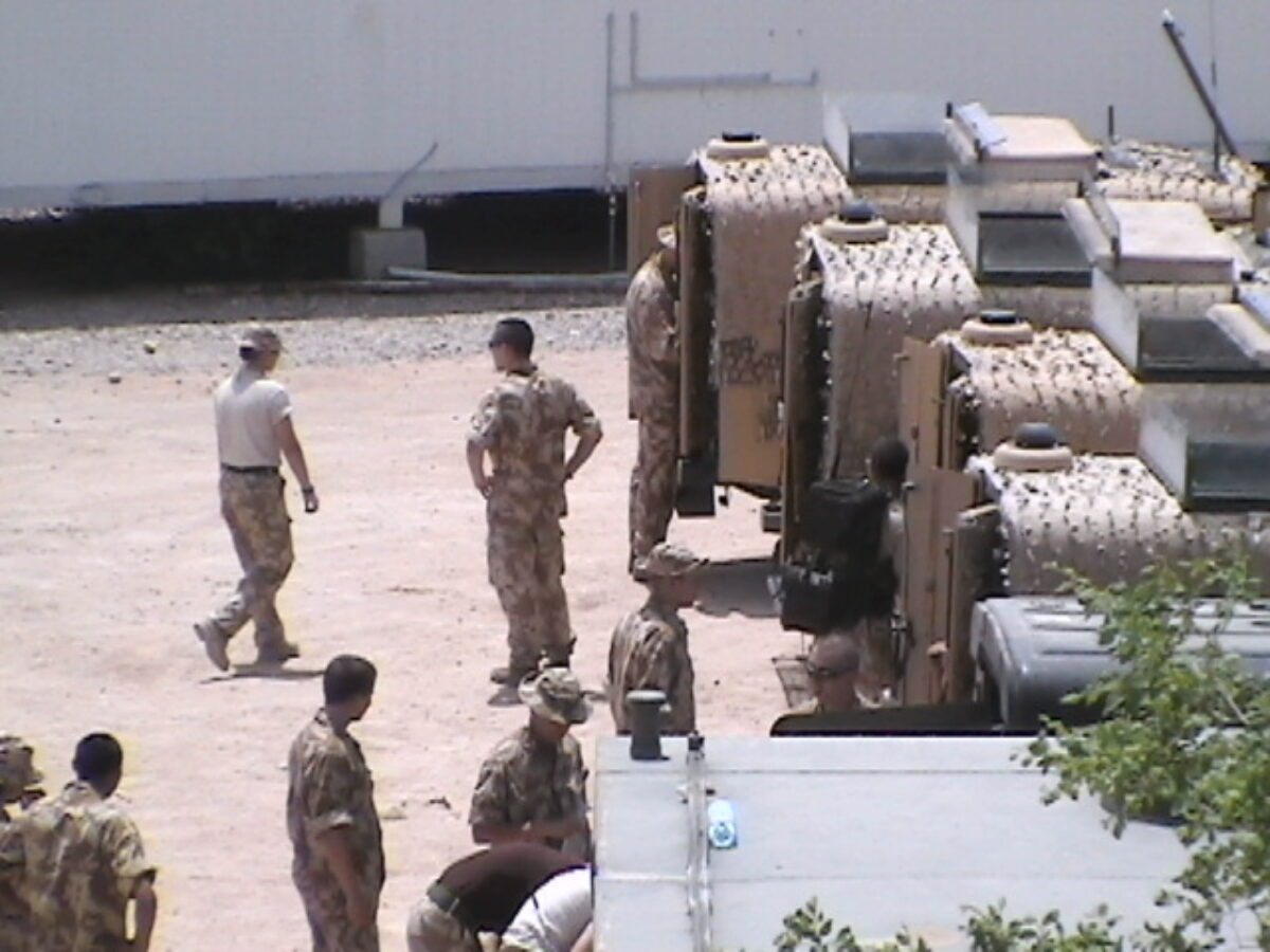 Operation TELIC 6 in 2005. 1st Battalion, Royal Anglian Regiment.