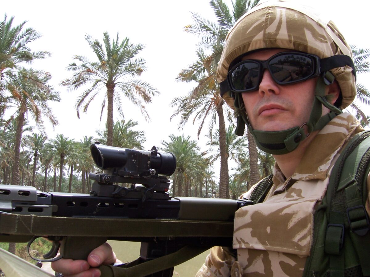 Operation TELIC 6 in 2005. 1st Battalion, Royal Anglian Regiment.