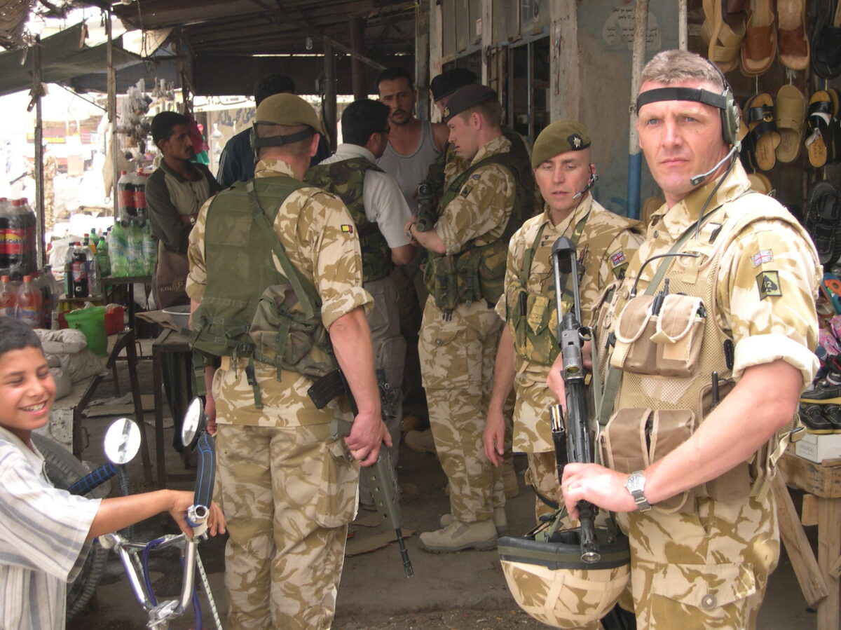 Operation TELIC 6 in 2005. 1st Battalion, Royal Anglian Regiment.