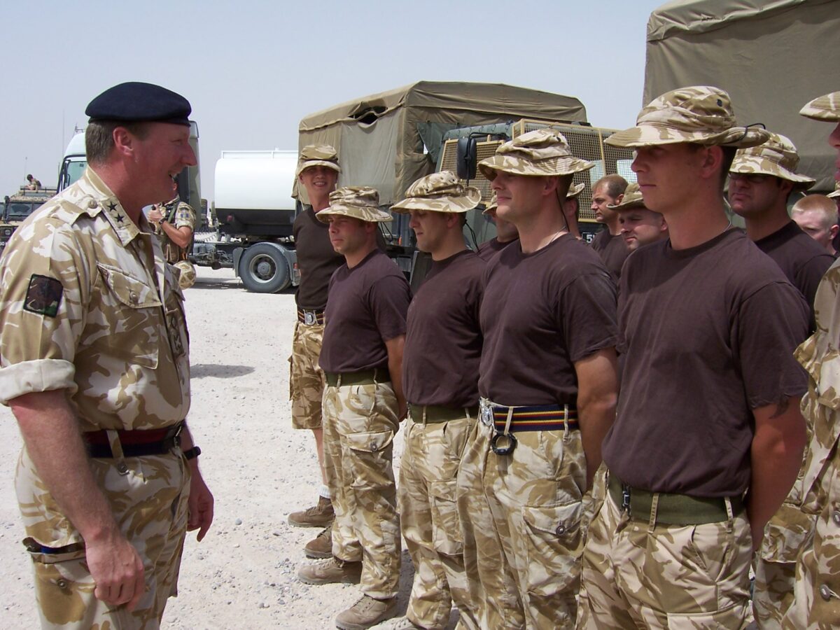 Operation TELIC 6 in 2005. 1st Battalion, Royal Anglian Regiment.