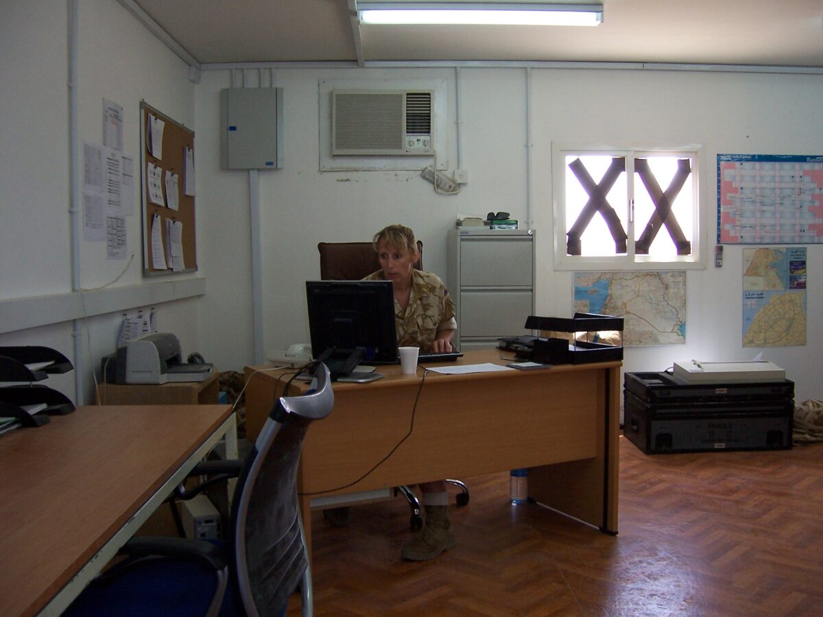 Operation TELIC 6 in 2005. 1st Battalion, Royal Anglian Regiment.