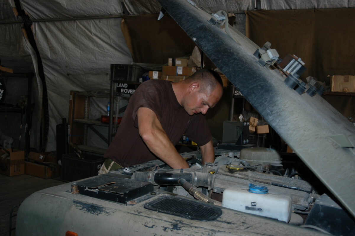 Operation TELIC 6 in 2005. 1st Battalion, Royal Anglian Regiment.