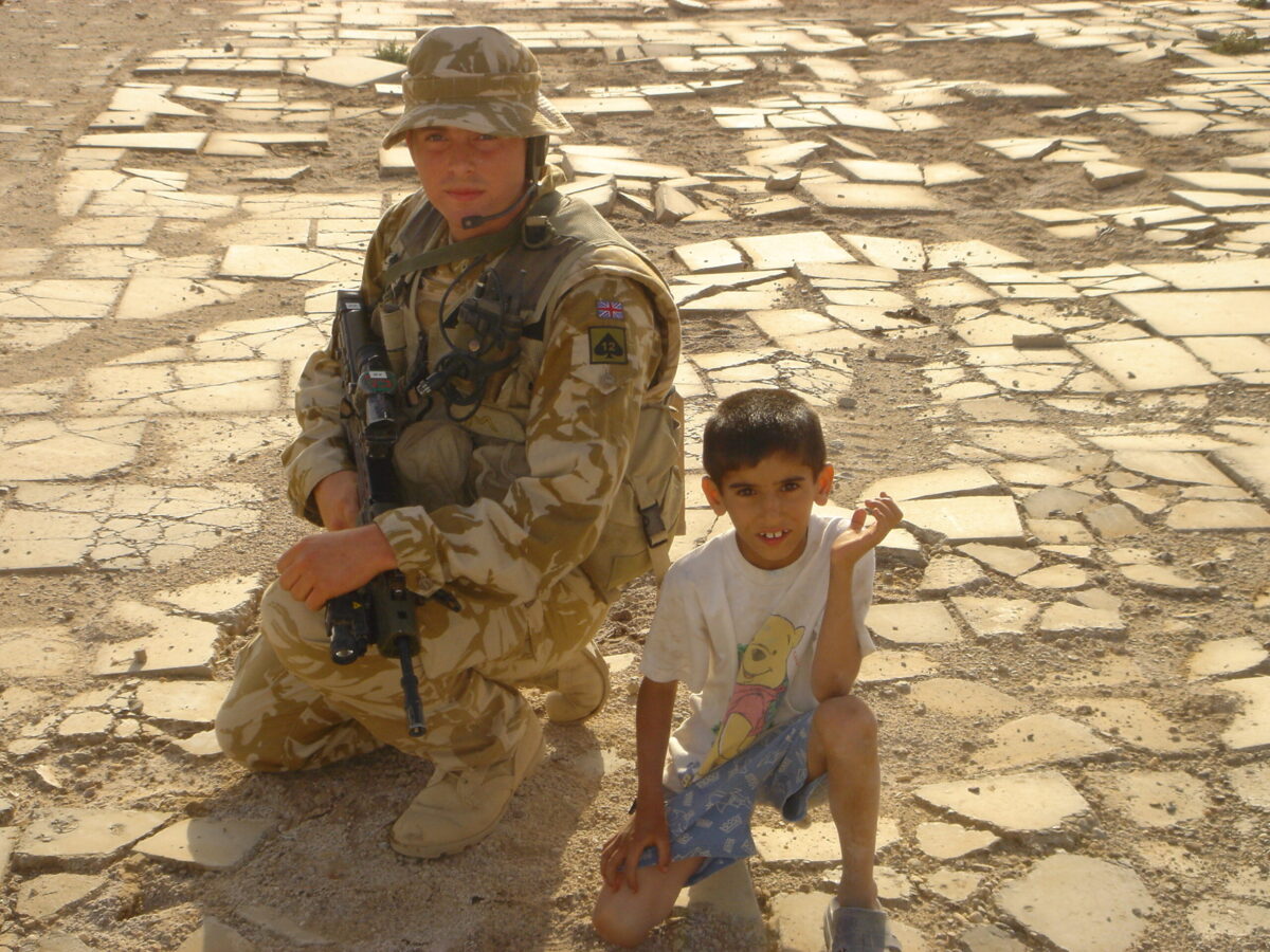 Operation TELIC 6 in 2005. 1st Battalion, Royal Anglian Regiment.