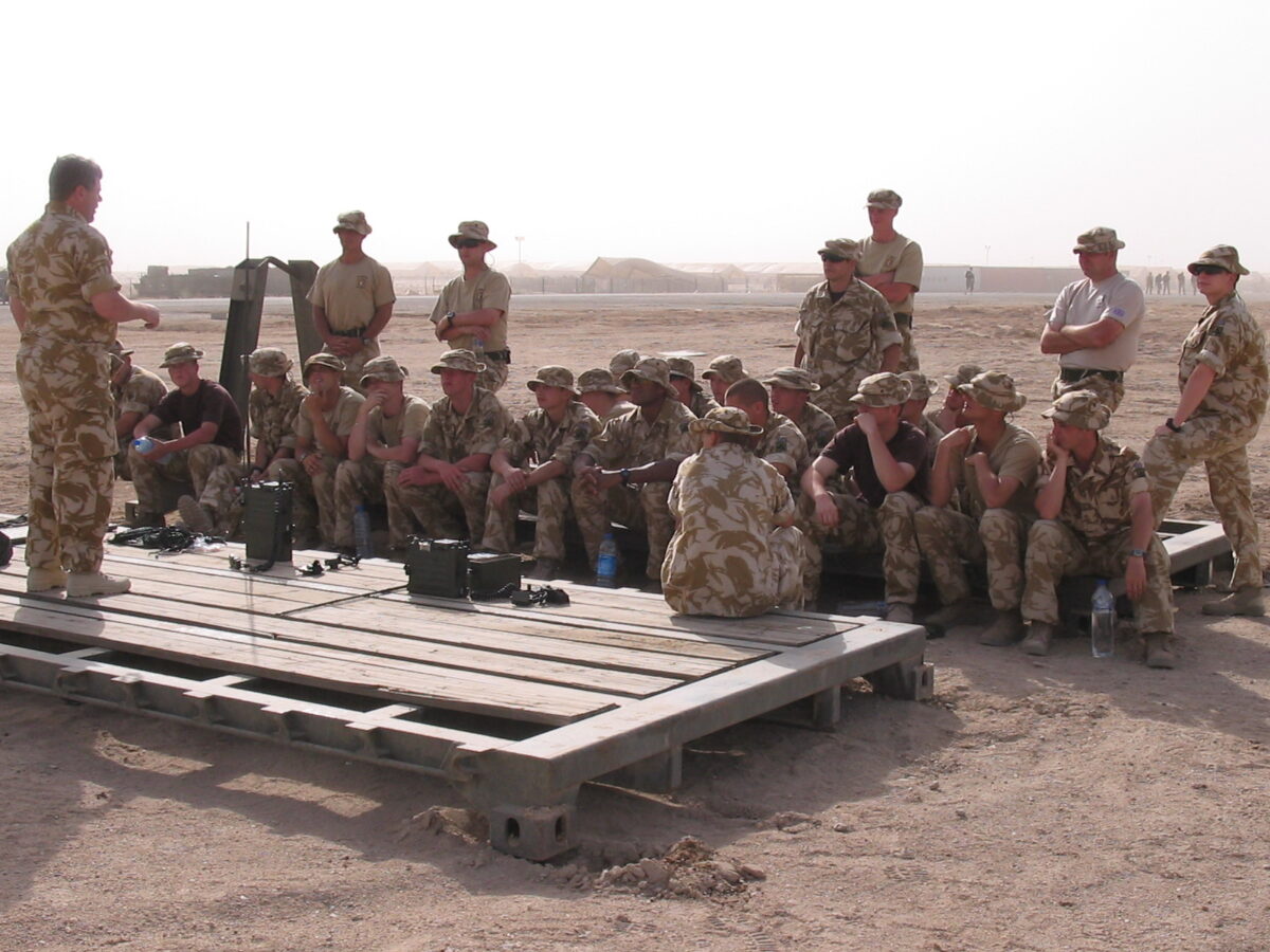 Operation TELIC 6 in 2005. 1st Battalion, Royal Anglian Regiment.