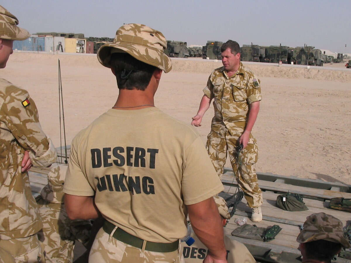 Operation TELIC 6 in 2005. 1st Battalion, Royal Anglian Regiment.