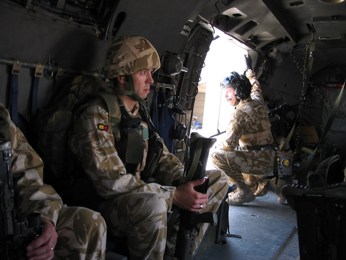 Operation TELIC 6 in 2005. 1st Battalion, Royal Anglian Regiment.