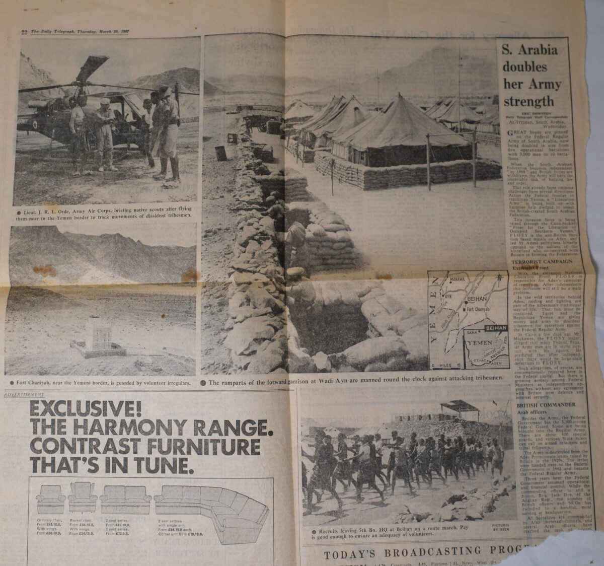 Daily Telegraph article from 20 March 1967