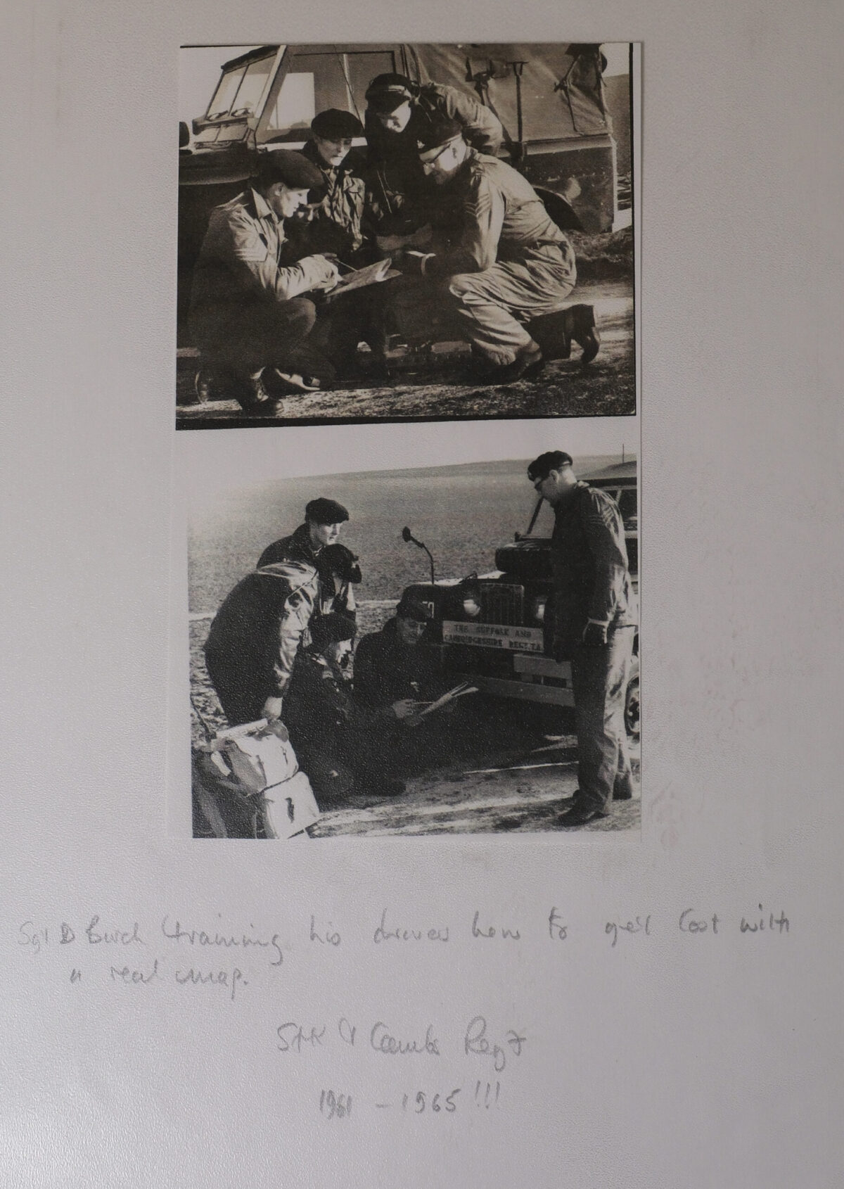 Sgt D Burch  Cambridgeshire Regiment and East Anglian Regiment 1958-64