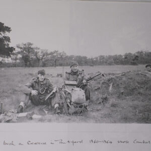 Sgt D Burch East Anglian Regiment on Exercise in Thetford 1960-64.