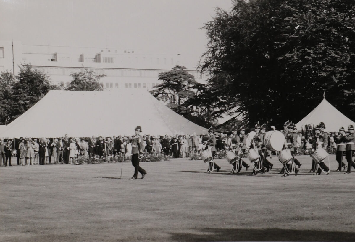 Royal Anglian Regiment 1970. At Warley Chapel for a memorial service.