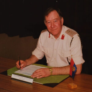 Colonel Derek Bristow DL Commander Cambridgshire ACF