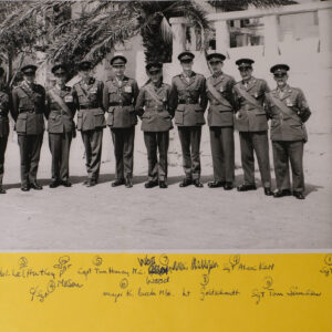 4th Battalion Royal Anglian Regiment A Company Officers and SNCOs in 1967.