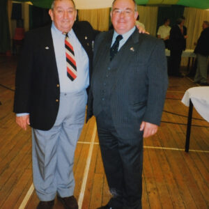 Stan Barkley and George Boss at Royal Leicestershire Regiment reunion.