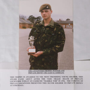 The Lockwood trophy winner in 1998 - Pte Disney from HQ (Leics) Company.
