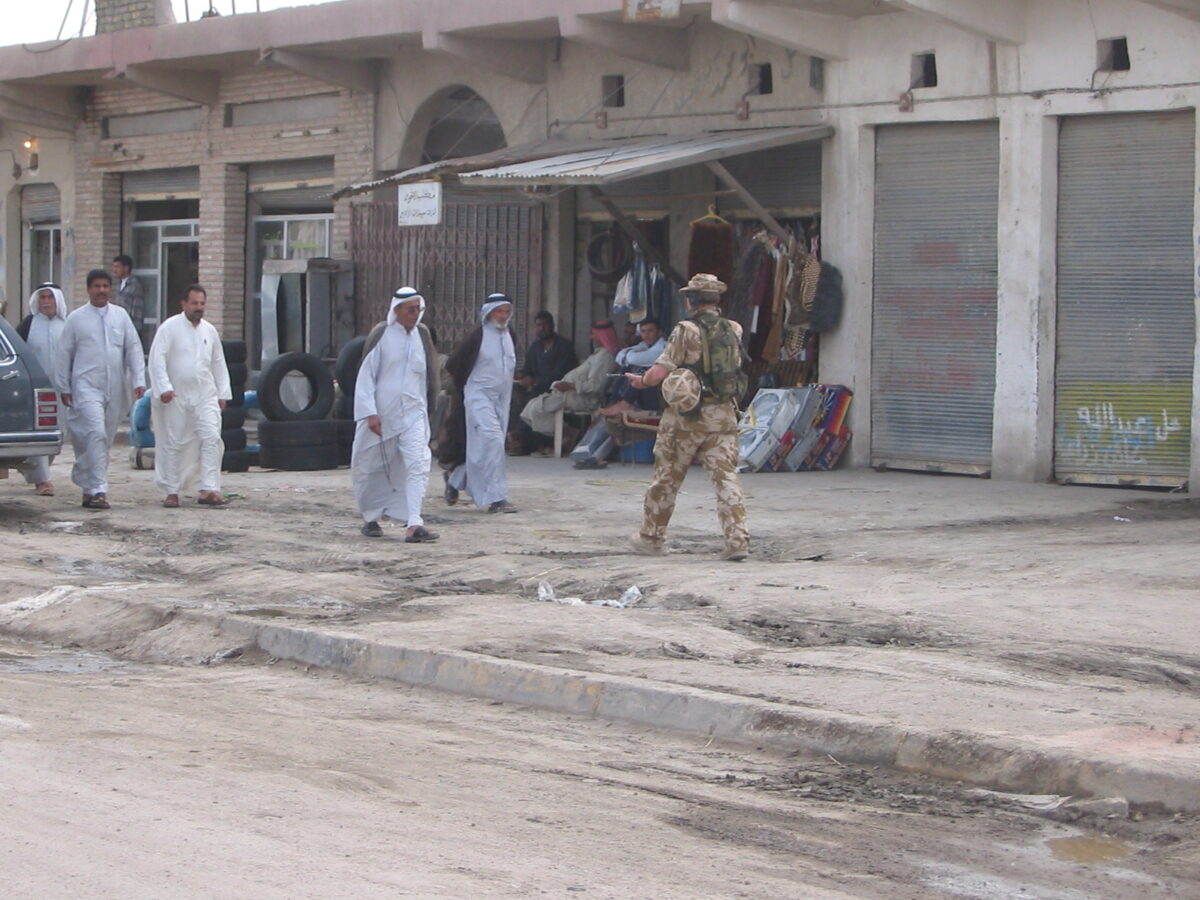 Operation TELIC 6 in 2005. 1st Battalion, Royal Anglian Regiment.