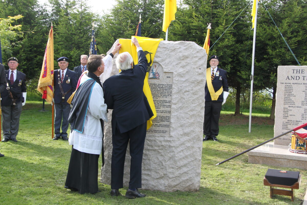 The Royal Anglian Regiment at the memorials at the National Memorial Arboretum in September 2010.