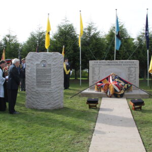 The Royal Anglian Regiment at the memorials at the National Memorial Arboretum in September 2010.