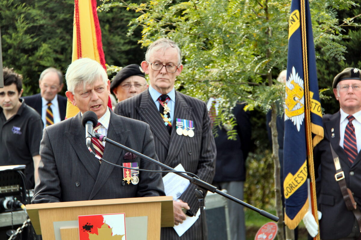 The Royal Anglian Regiment at the memorials at the National Memorial Arboretum in September 2010.