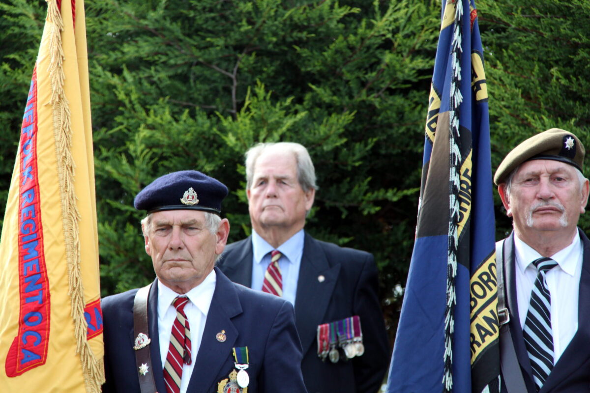 The Royal Anglian Regiment at the memorials at the National Memorial Arboretum in September 2010.
