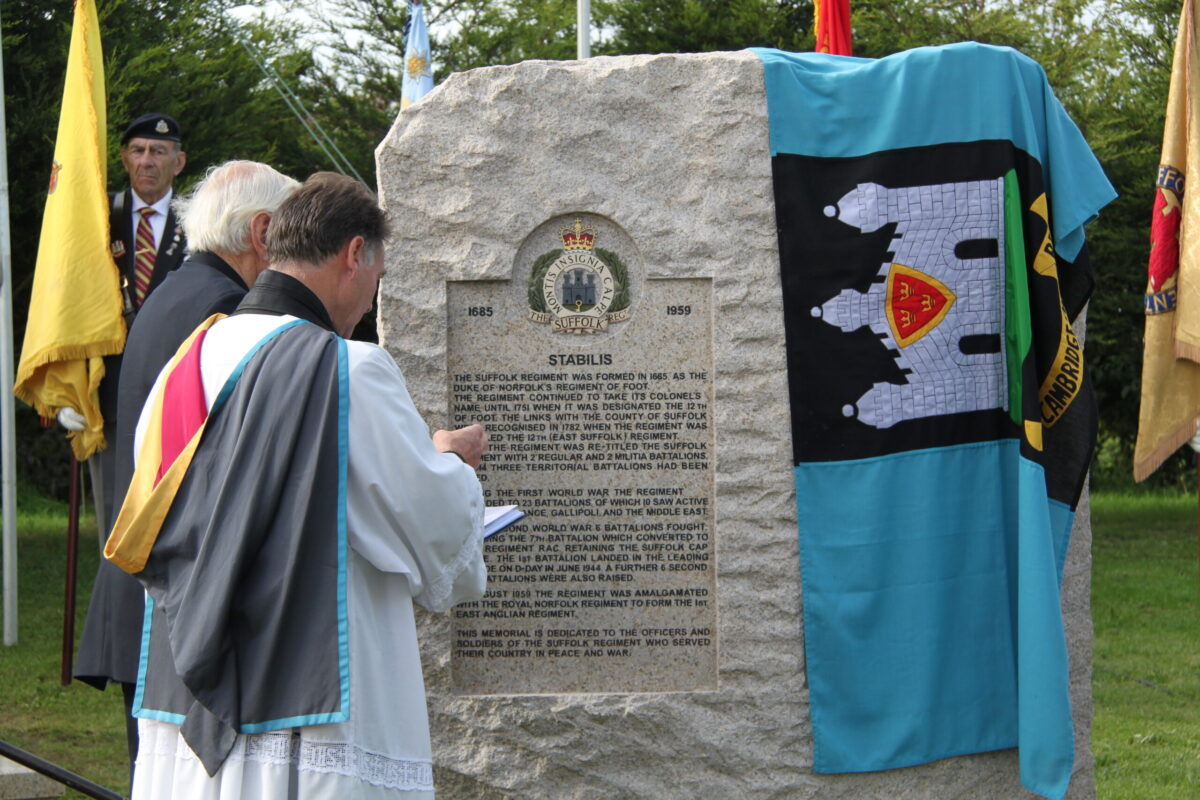 The Royal Anglian Regiment at the memorials at the National Memorial Arboretum in September 2010.
