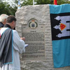 The Royal Anglian Regiment at the memorials at the National Memorial Arboretum in September 2010.