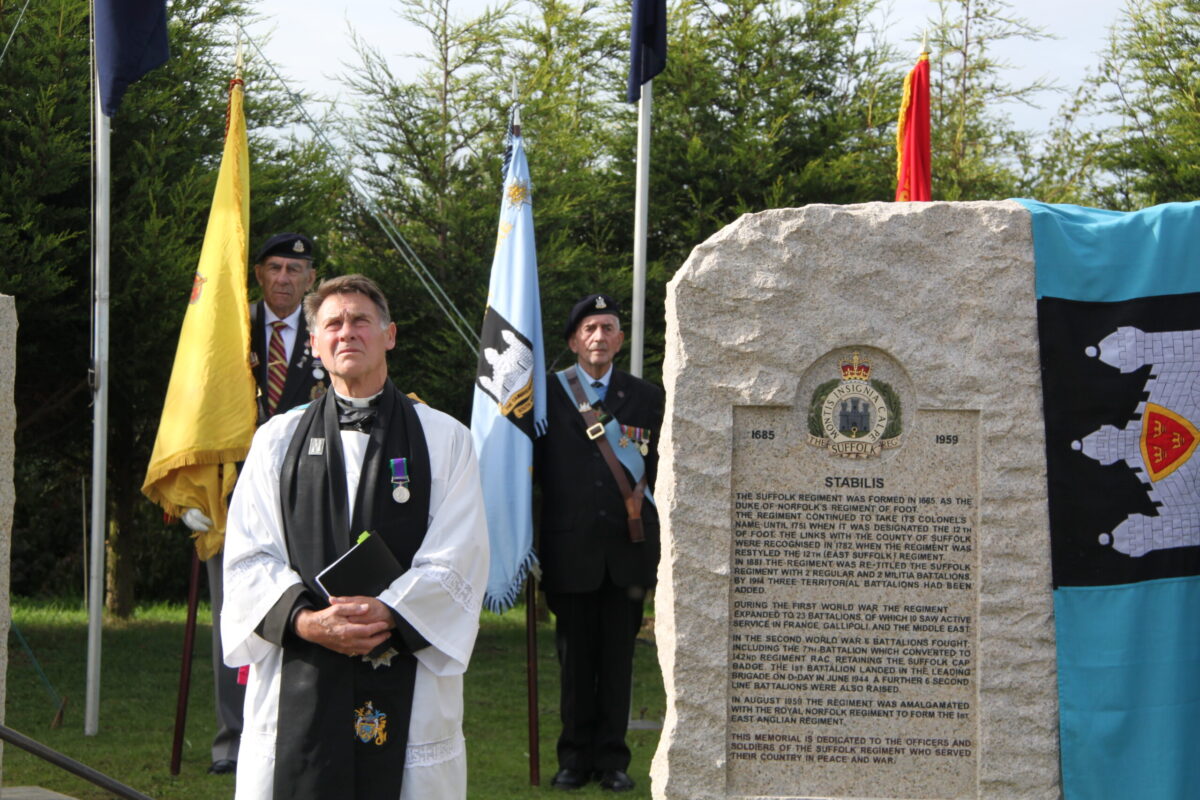 The Royal Anglian Regiment at the memorials at the National Memorial Arboretum in September 2010.