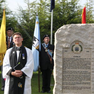 The Royal Anglian Regiment at the memorials at the National Memorial Arboretum in September 2010.