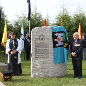 The Royal Anglian Regiment at the memorials at the National Memorial Arboretum in September 2010.