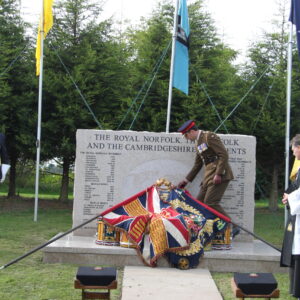 The Royal Anglian Regiment at the memorials at the National Memorial Arboretum in September 2010. The Royal Anglian Regiment at the memorials at the National Memorial Arboretum in September 2010.