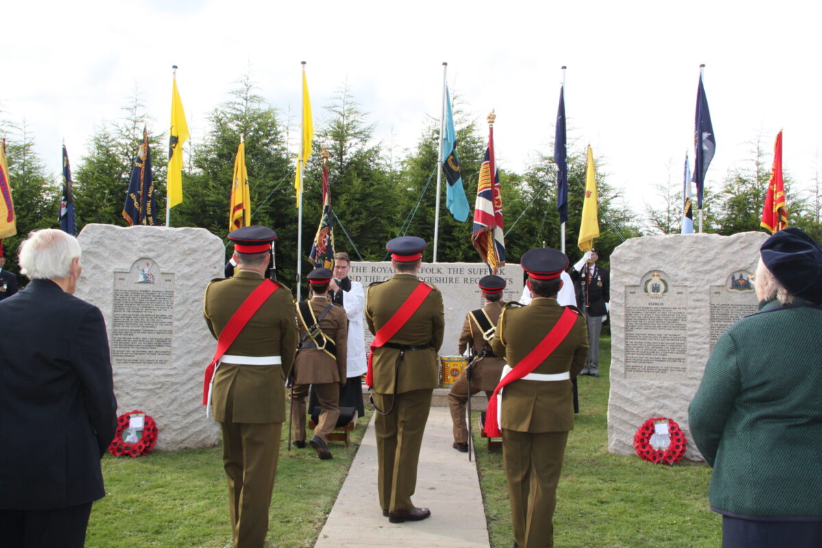 The Royal Anglian Regiment at the memorials at the National Memorial Arboretum in September 2010.