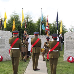The Royal Anglian Regiment at the memorials at the National Memorial Arboretum in September 2010. The Royal Anglian Regiment at the memorials at the National Memorial Arboretum in September 2010.