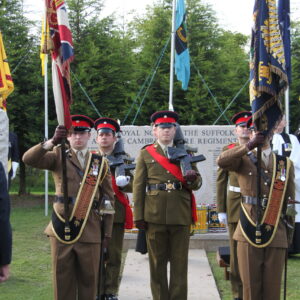 The Royal Anglian Regiment at the memorials at the National Memorial Arboretum in September 2010. The Royal Anglian Regiment at the memorials at the National Memorial Arboretum in September 2010.