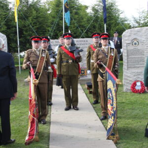 The Royal Anglian Regiment at the memorials at the National Memorial Arboretum in September 2010. The Royal Anglian Regiment at the memorials at the National Memorial Arboretum in September 2010.