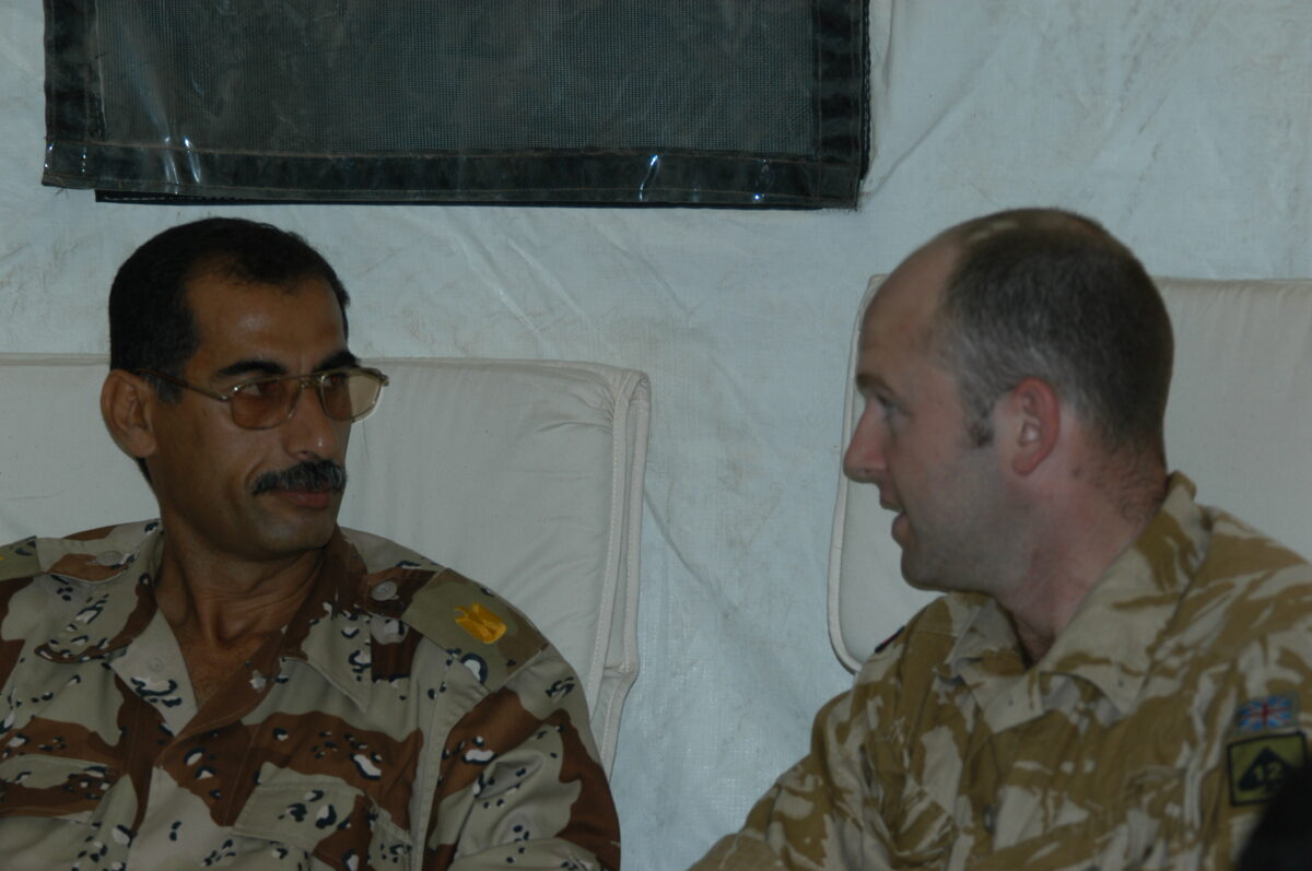 Operation TELIC 6 in 2005. 1st Battalion, Royal Anglian Regiment.