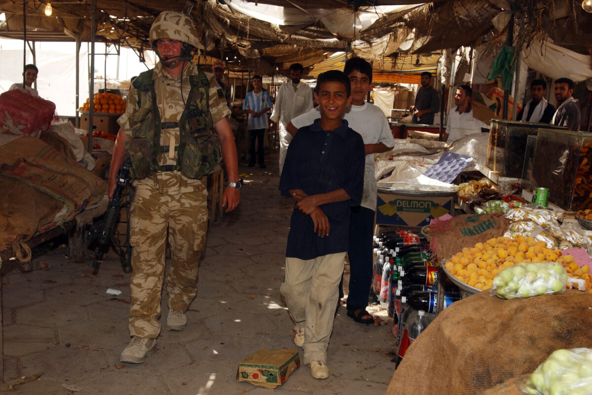 Operation TELIC 6 in 2005. A Company 1st Battalion, Royal Anglian Regiment. 