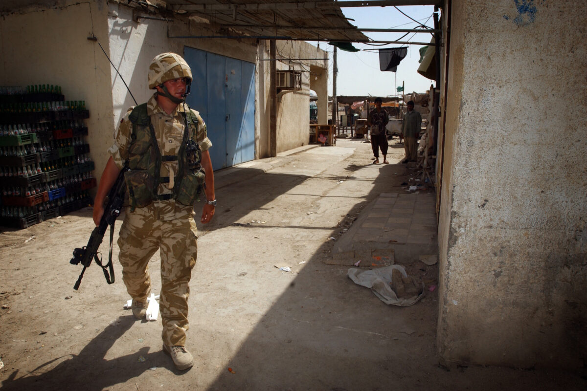 Operation TELIC 6 in 2005. A Company 1st Battalion, Royal Anglian Regiment. 