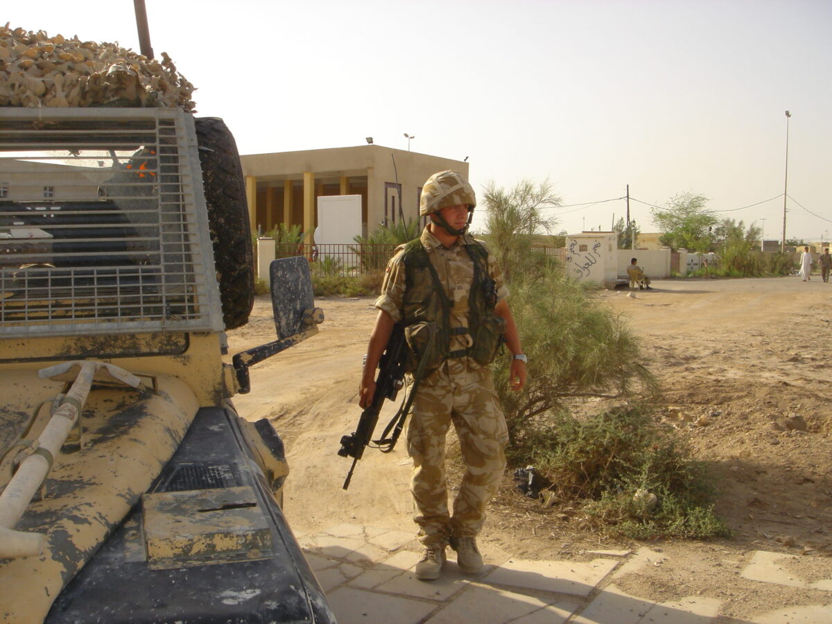 Operation TELIC 6 in 2005. A Company 1st Battalion, Royal Anglian Regiment. 