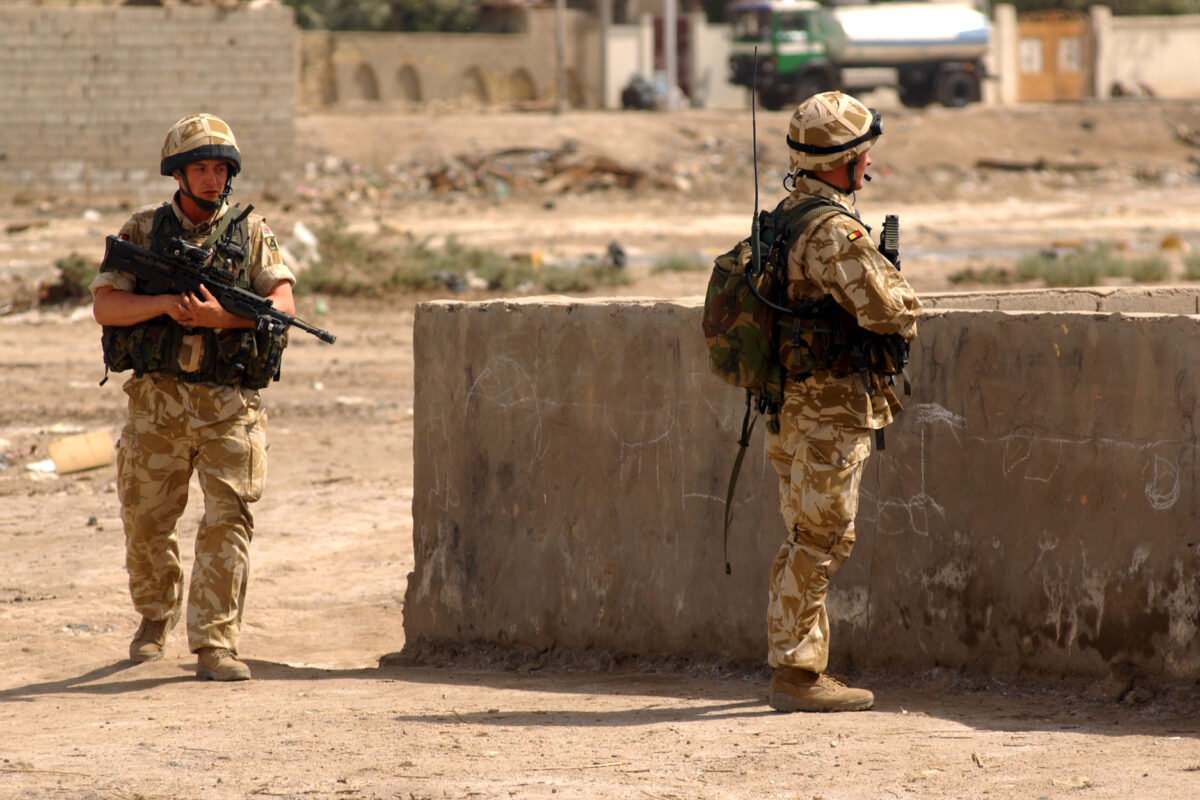 Operation TELIC 6 in 2005. A Company 1st Battalion, Royal Anglian Regiment. 