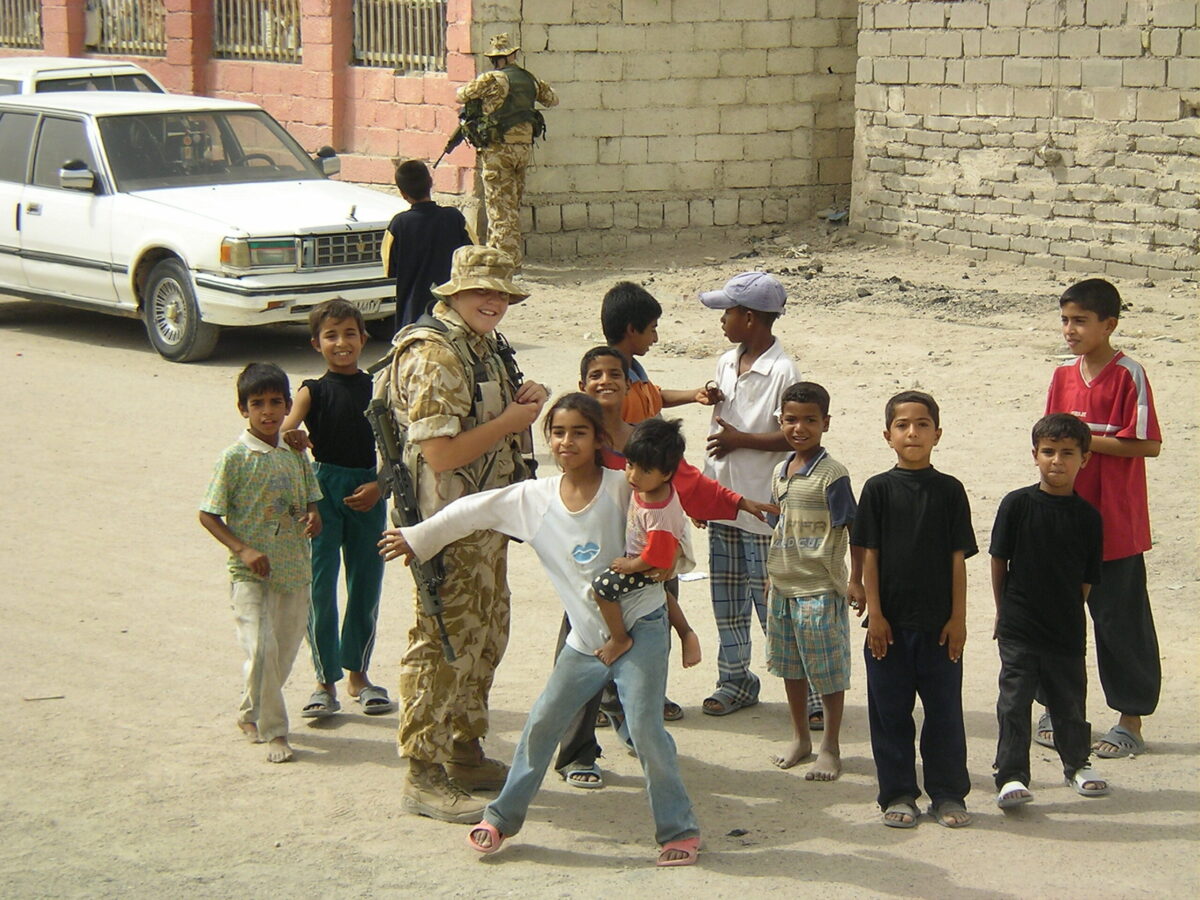 Operation TELIC 6 in 2005. 1st Battalion, Royal Anglian Regiment.