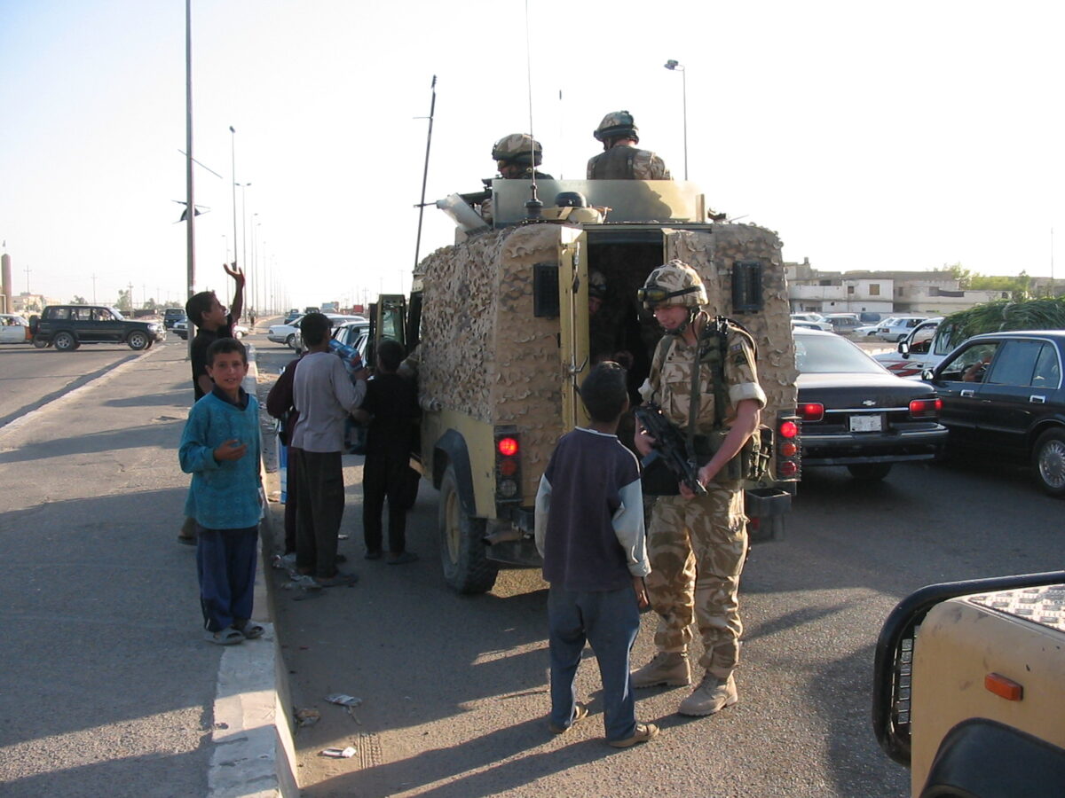 Operation TELIC 6 in 2005. 1st Battalion, Royal Anglian Regiment.